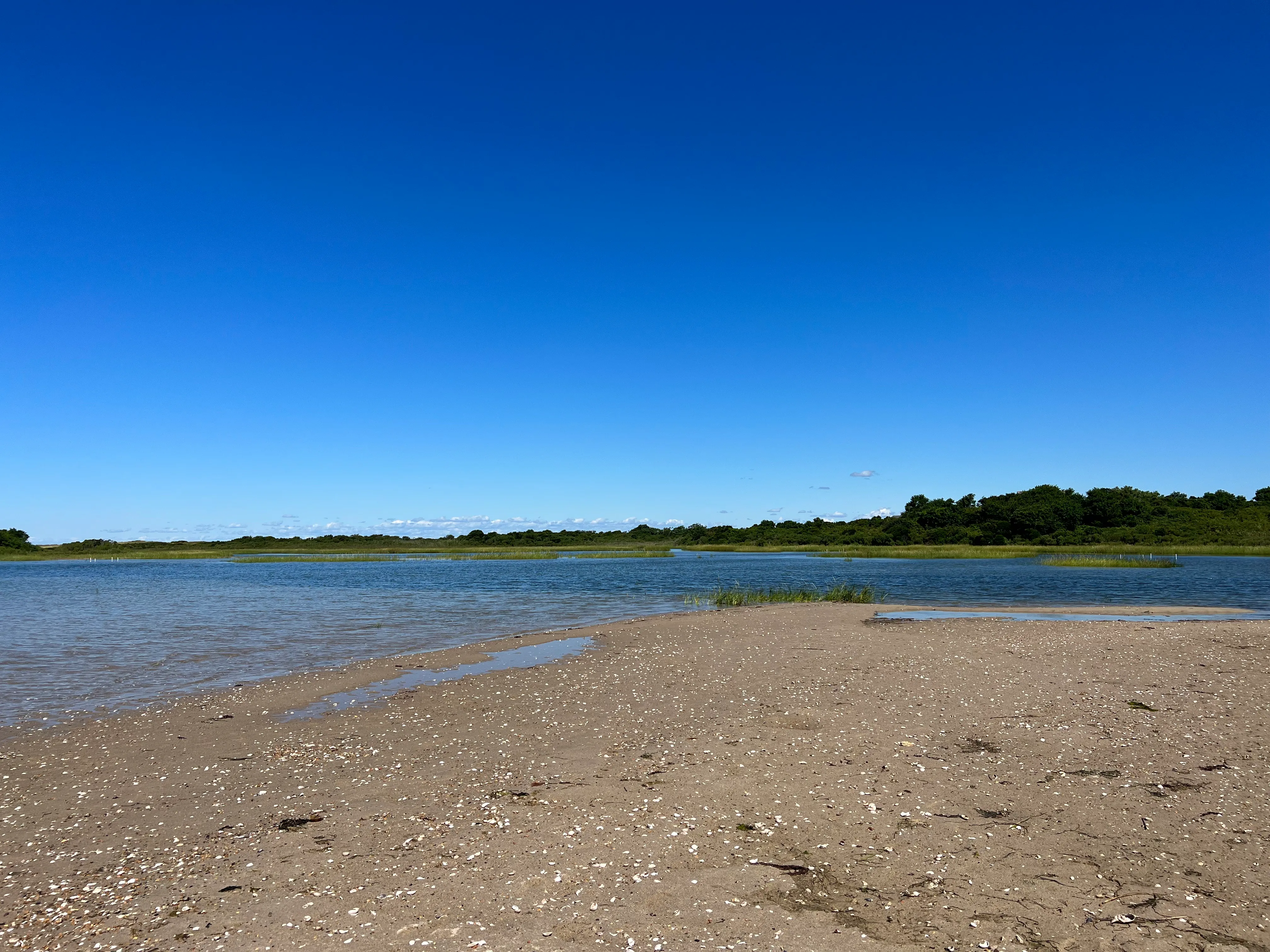 Andy's Way beach and inlet at New Harbor