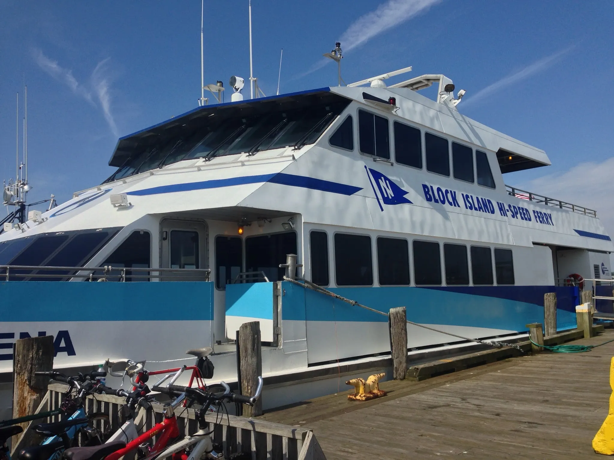 Block Island high speed ferry in Galilee