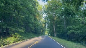 Long road in Shenandoah National park