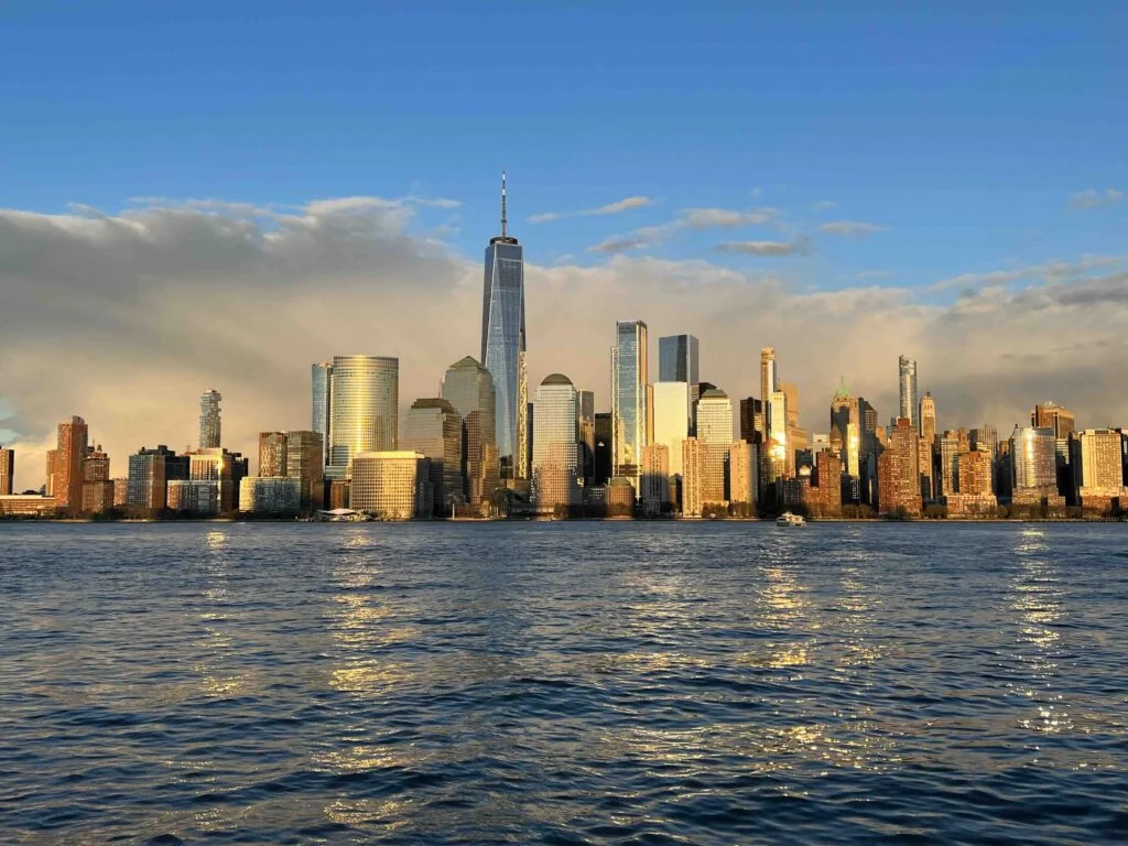 Photo of sunset over the New York City skyline - Imperfect Nostalgia Home Page
