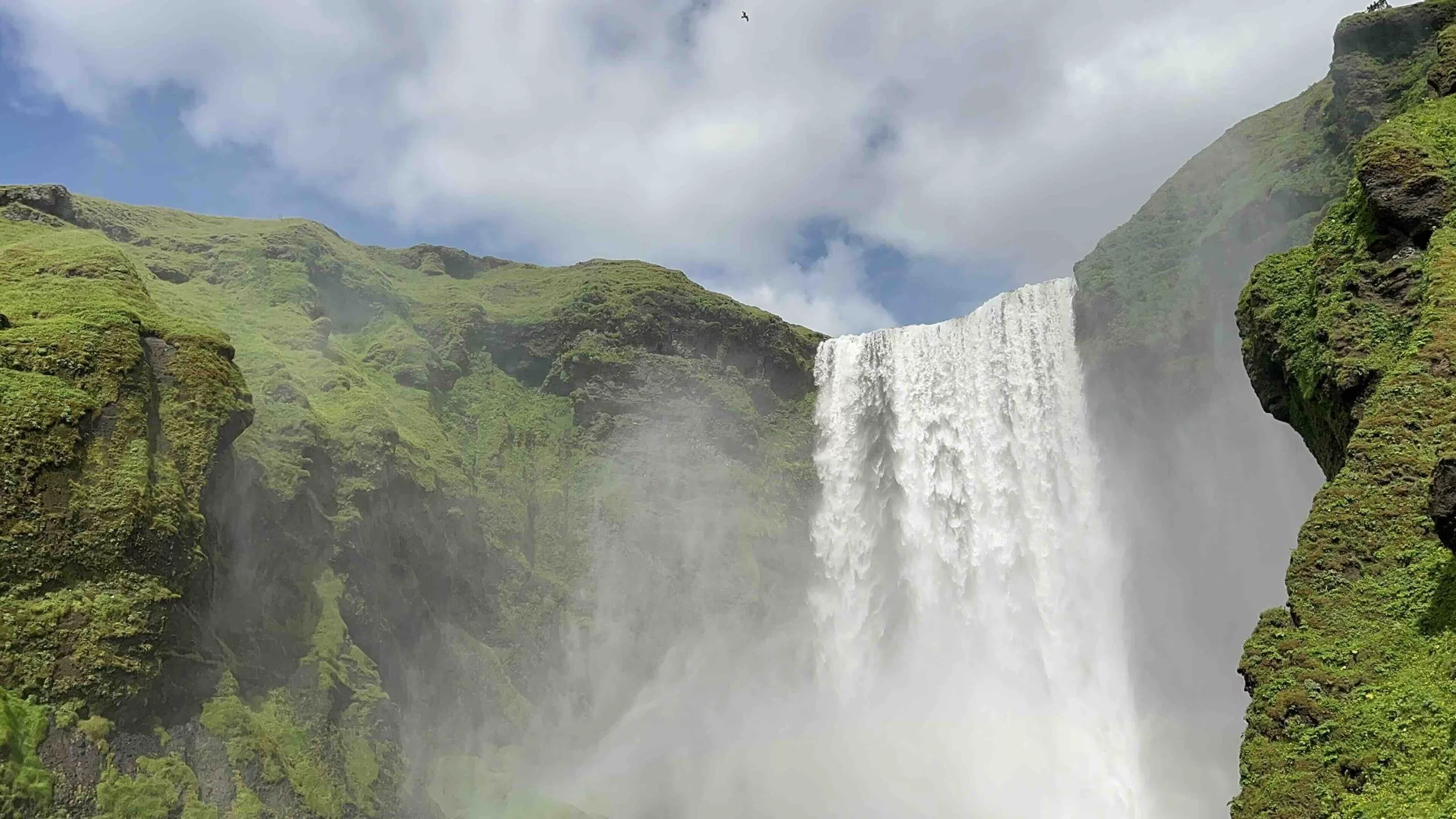 Imperfect Nostalgia Cover Page Photo - incredible waterfall in Iceland