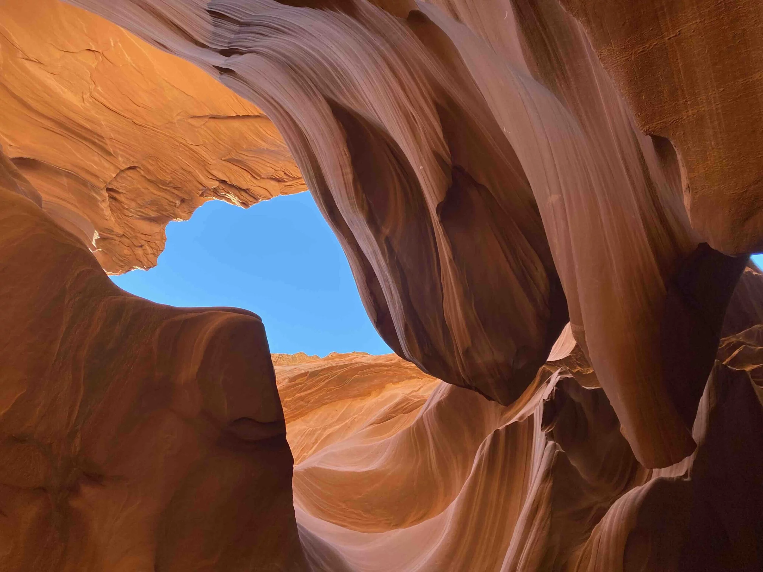 North America Landing Page - Looking Up at the sky from Antelope Canyon, Arizone