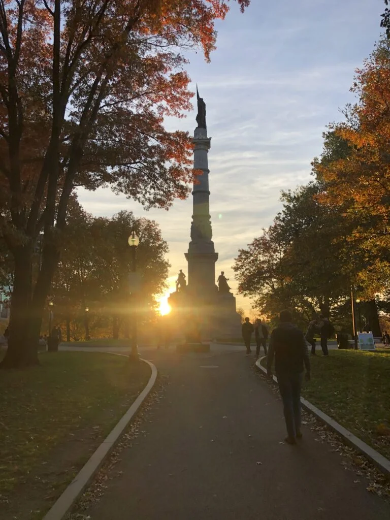 Boston Common sculpture; best day trip from Hopkinton, Massachusetts
