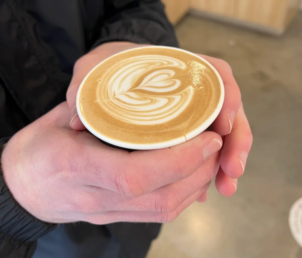 Latte with foam art; top things to do in Hopkinton, Massachusetts