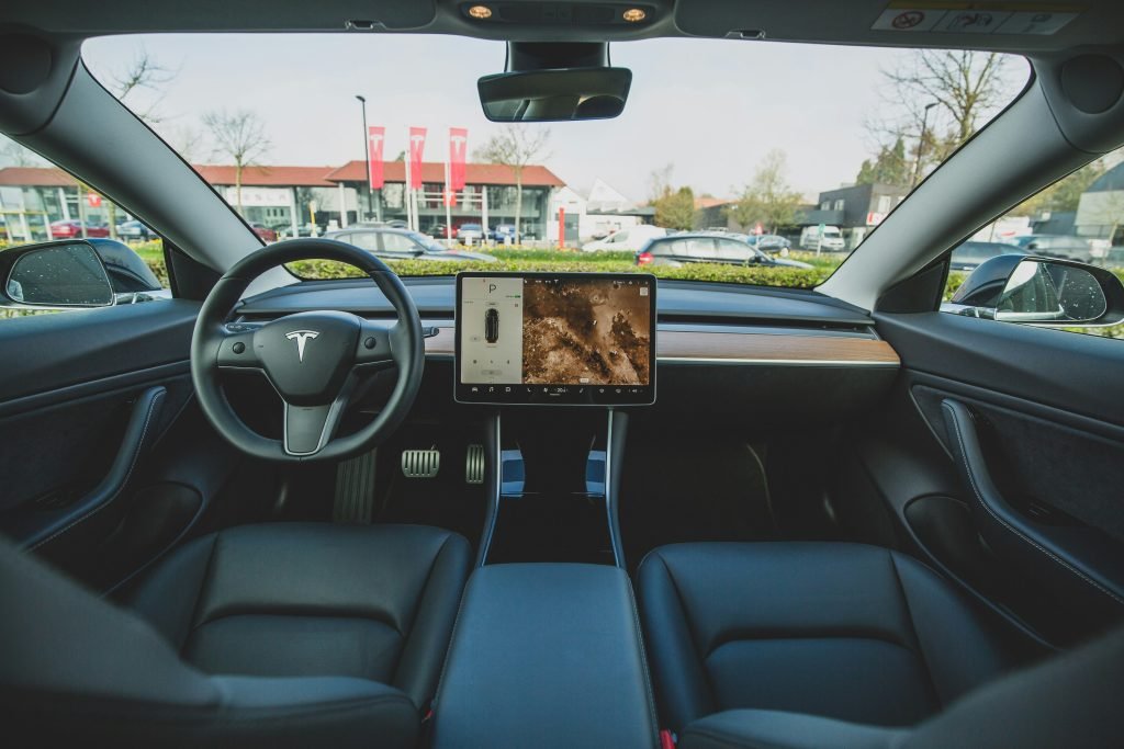 Tesla model 3 how to set up Tesla charging automation interior of vehicle
